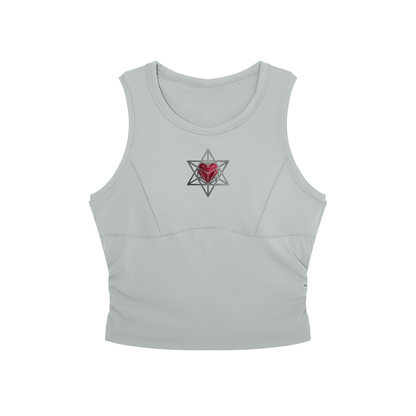 Merk Heart Ba Women’s Crewneck Yoga Tank Top